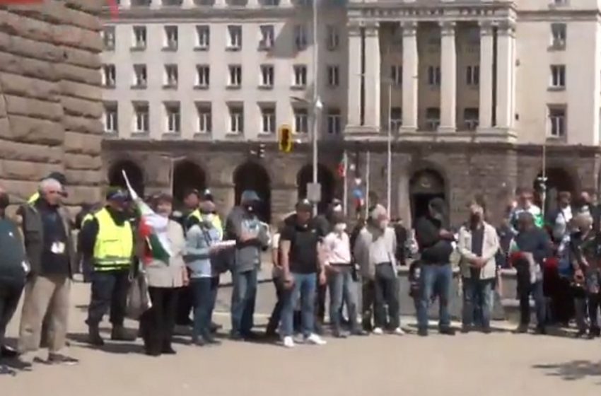  50 човека уважиха протеста на Стъки пред Президентството